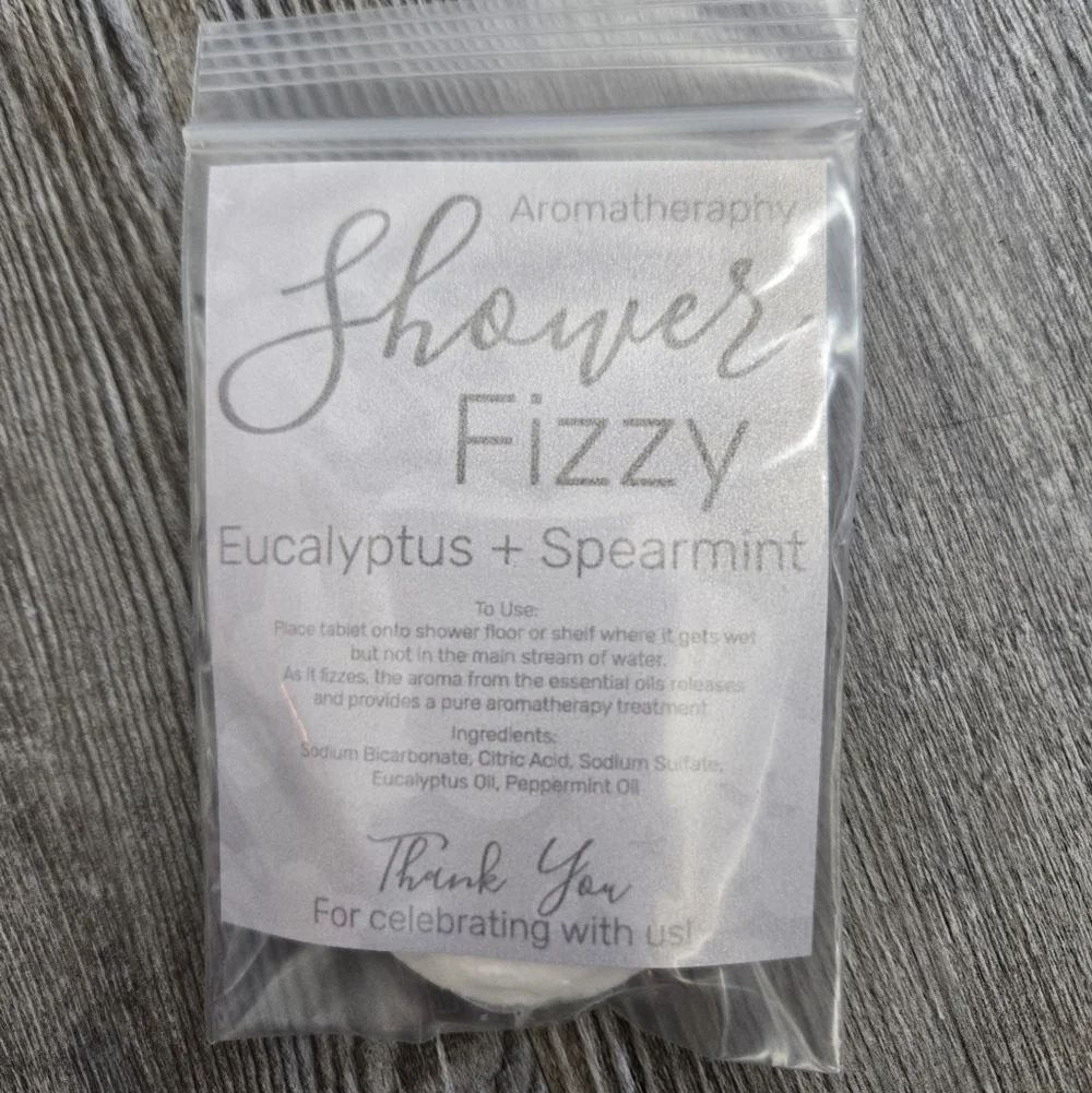 18 Eucalyptus Spearmint Shower Fizzies Favors